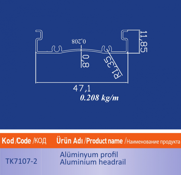 alüminyum profil TK7107 2